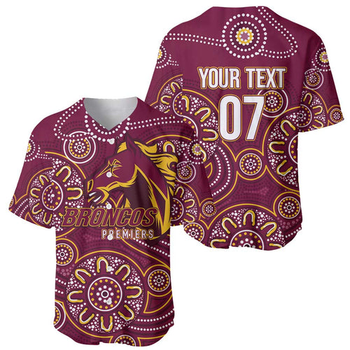 Brisbane Rugby NRL Custom Indigenous Baseball Jersey The Mighty Broncos - Aussie Hoodie