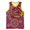 Brisbane Rugby NRL Custom Indigenous Basketball Jersey The Mighty Broncos - Aussie Hoodie