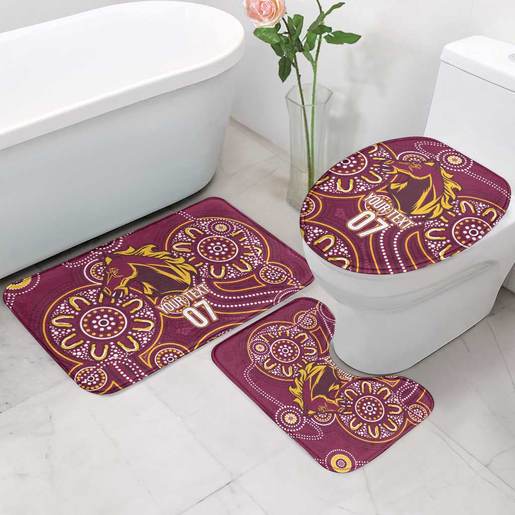 Brisbane Rugby NRL Custom Indigenous Bathroom Set The Mighty Broncos - Aussie Hoodie