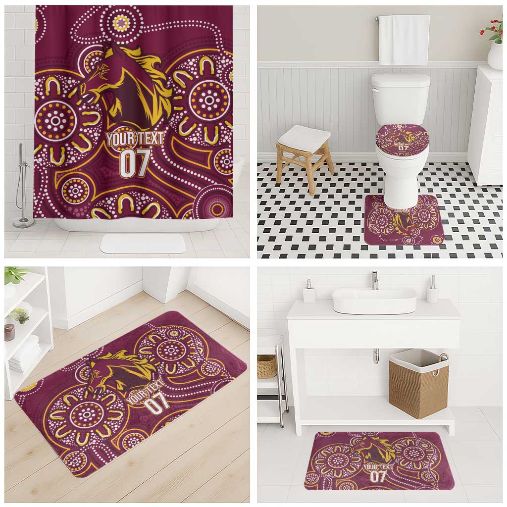 Brisbane Rugby NRL Custom Indigenous Bathroom Set The Mighty Broncos - Aussie Hoodie