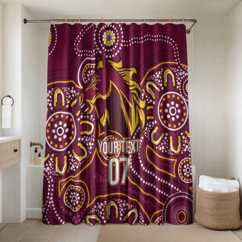 Brisbane Rugby NRL Custom Indigenous Bathroom Set The Mighty Broncos - Aussie Hoodie