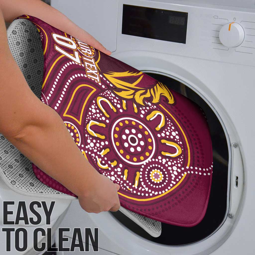 Brisbane Rugby NRL Custom Indigenous Bathroom Set The Mighty Broncos - Aussie Hoodie