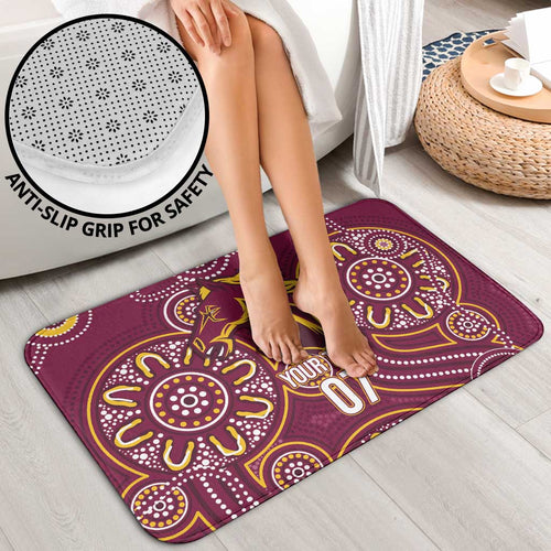 Brisbane Rugby NRL Custom Indigenous Bathroom Set The Mighty Broncos - Aussie Hoodie