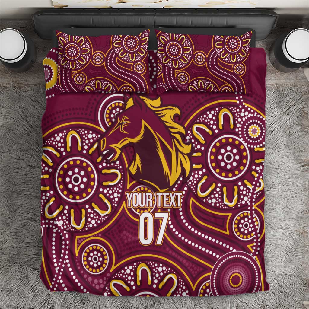 Brisbane Rugby NRL Custom Indigenous Bedding Set The Mighty Broncos - Aussie Hoodie