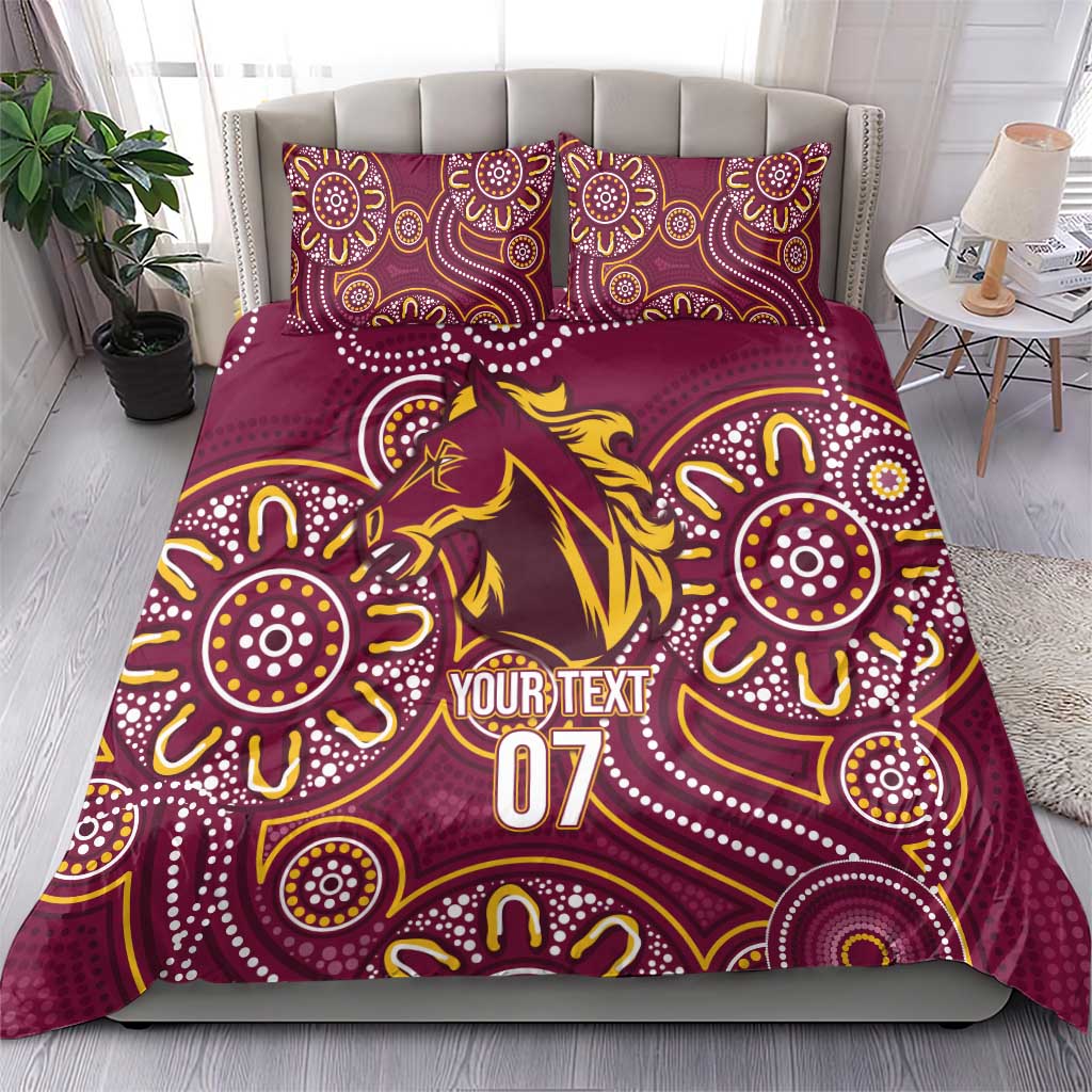Brisbane Rugby NRL Custom Indigenous Bedding Set The Mighty Broncos - Aussie Hoodie