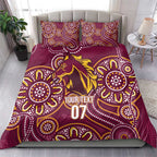 Brisbane Rugby NRL Custom Indigenous Bedding Set The Mighty Broncos - Aussie Hoodie