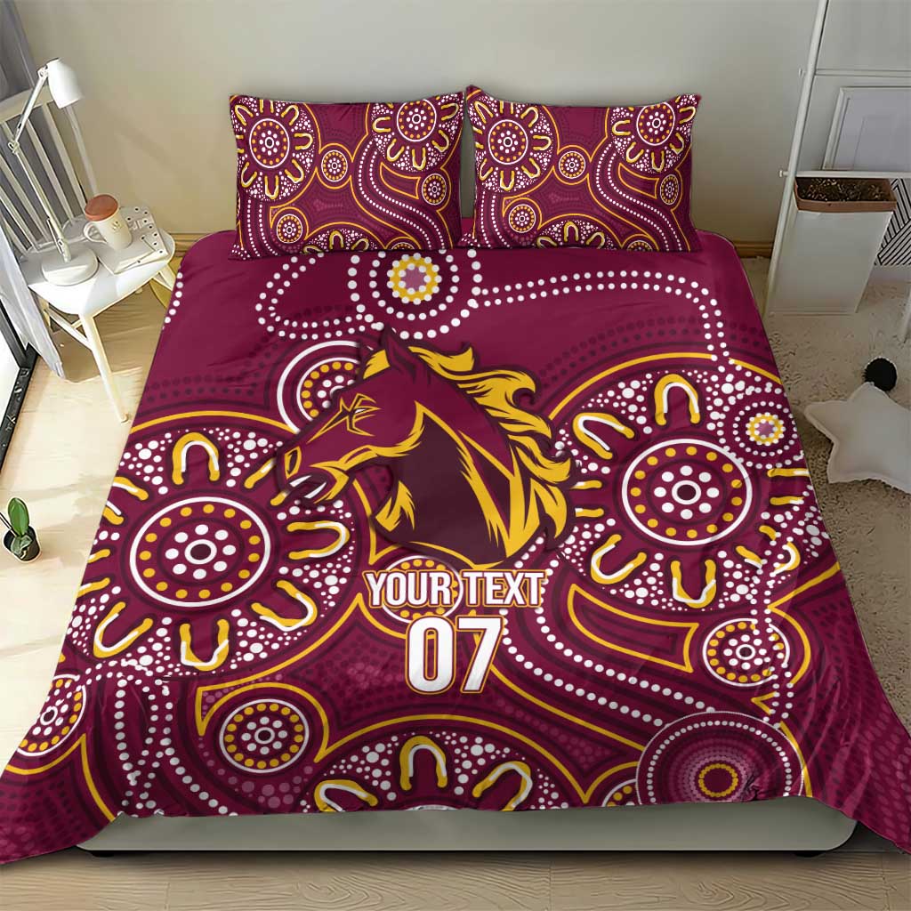 Brisbane Rugby NRL Custom Indigenous Bedding Set The Mighty Broncos - Aussie Hoodie