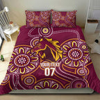 Brisbane Rugby NRL Custom Indigenous Bedding Set The Mighty Broncos - Aussie Hoodie