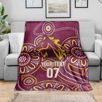 Brisbane Rugby NRL Custom Indigenous Blanket The Mighty Broncos - Aussie Hoodie