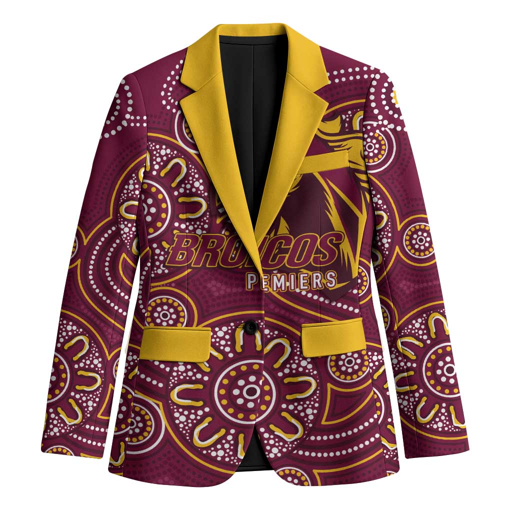 Brisbane Rugby NRL Custom Indigenous Blazer The Mighty Broncos - Aussie Hoodie