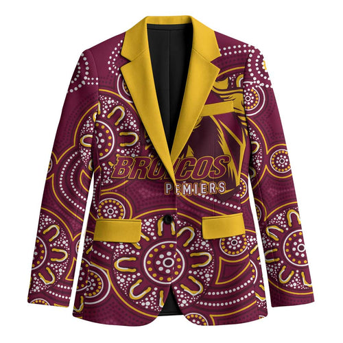 Brisbane Rugby NRL Custom Indigenous Blazer The Mighty Broncos - Aussie Hoodie