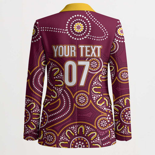 Brisbane Rugby NRL Custom Indigenous Blazer The Mighty Broncos - Aussie Hoodie