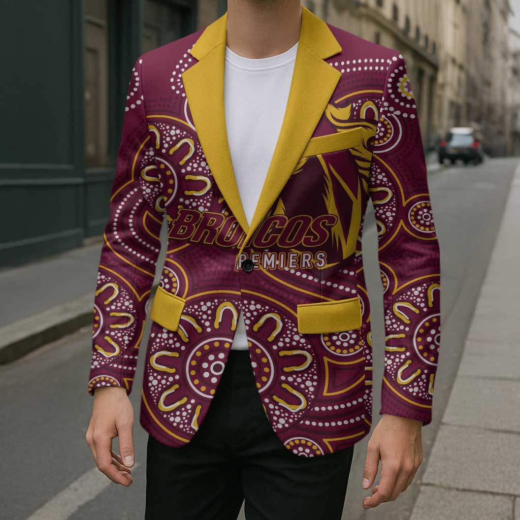 Brisbane Rugby NRL Custom Indigenous Blazer The Mighty Broncos - Aussie Hoodie
