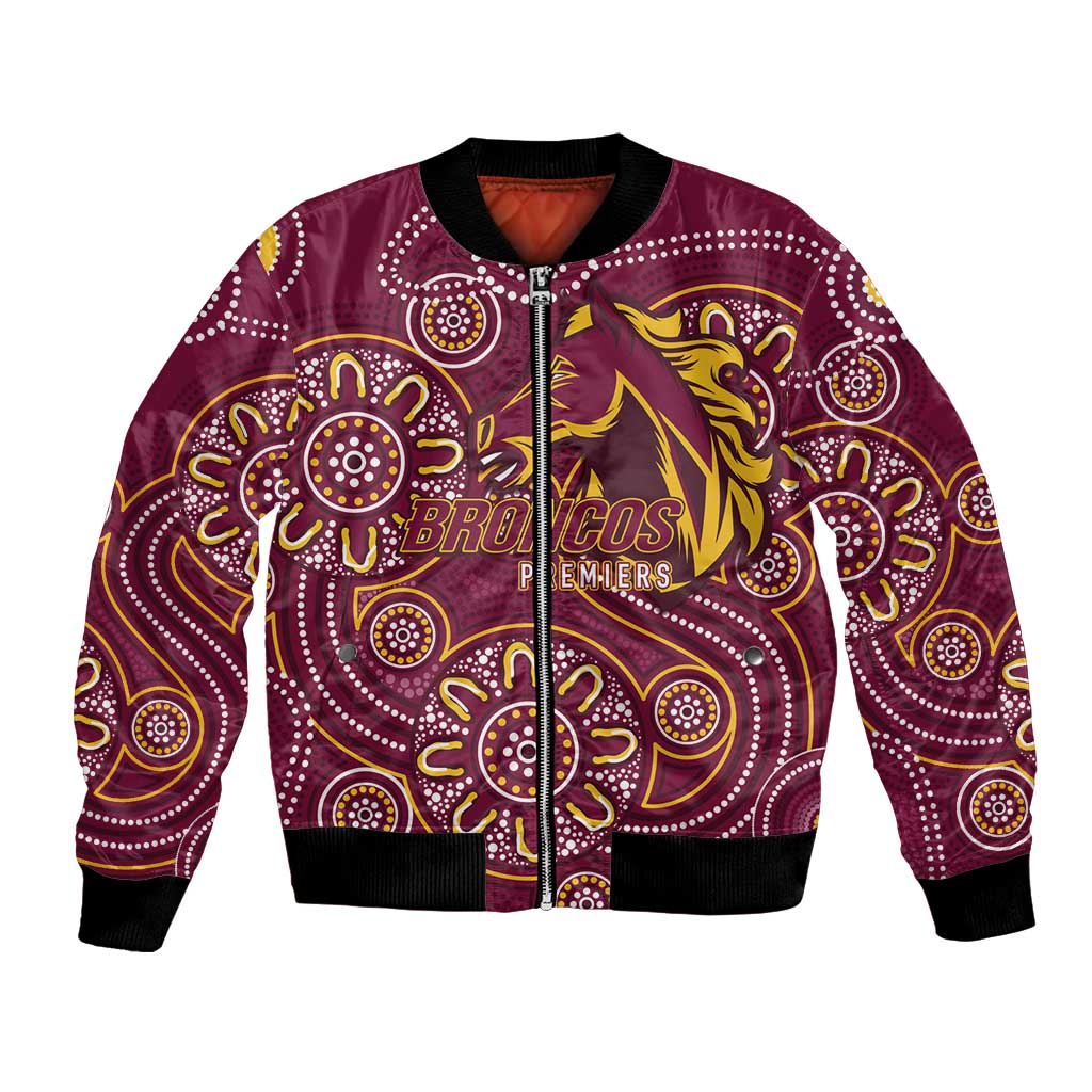 Brisbane Rugby NRL Custom Indigenous Bomber Jacket The Mighty Broncos - Aussie Hoodie