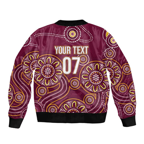 Brisbane Rugby NRL Custom Indigenous Bomber Jacket The Mighty Broncos - Aussie Hoodie
