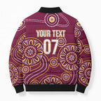 Brisbane Rugby NRL Custom Indigenous Bomber Puffer Jacket The Mighty Broncos - Aussie Hoodie