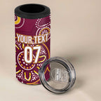 Brisbane Rugby NRL Custom Indigenous 4 in 1 Can Cooler Tumbler The Mighty Broncos - Aussie Hoodie