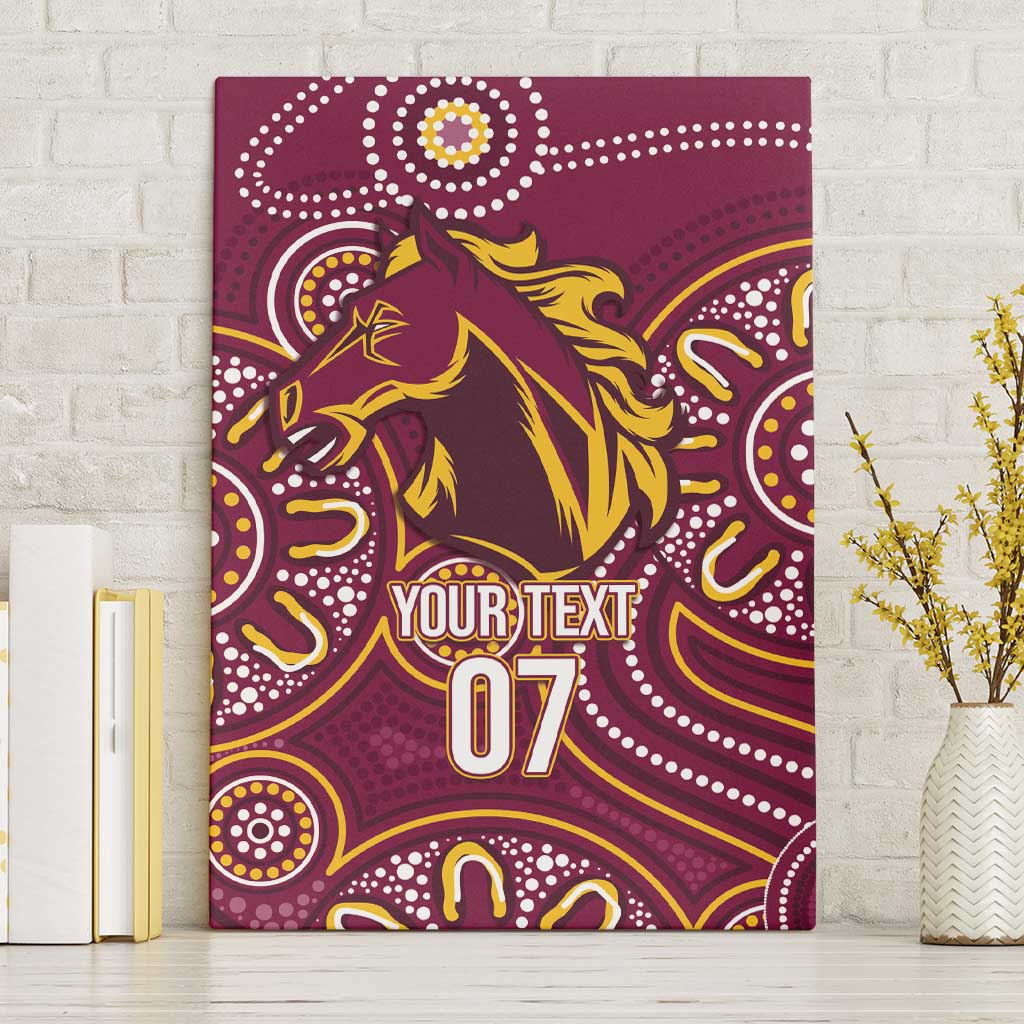 Brisbane Rugby NRL Custom Indigenous Canvas Wall Art The Mighty Broncos - Aussie Hoodie