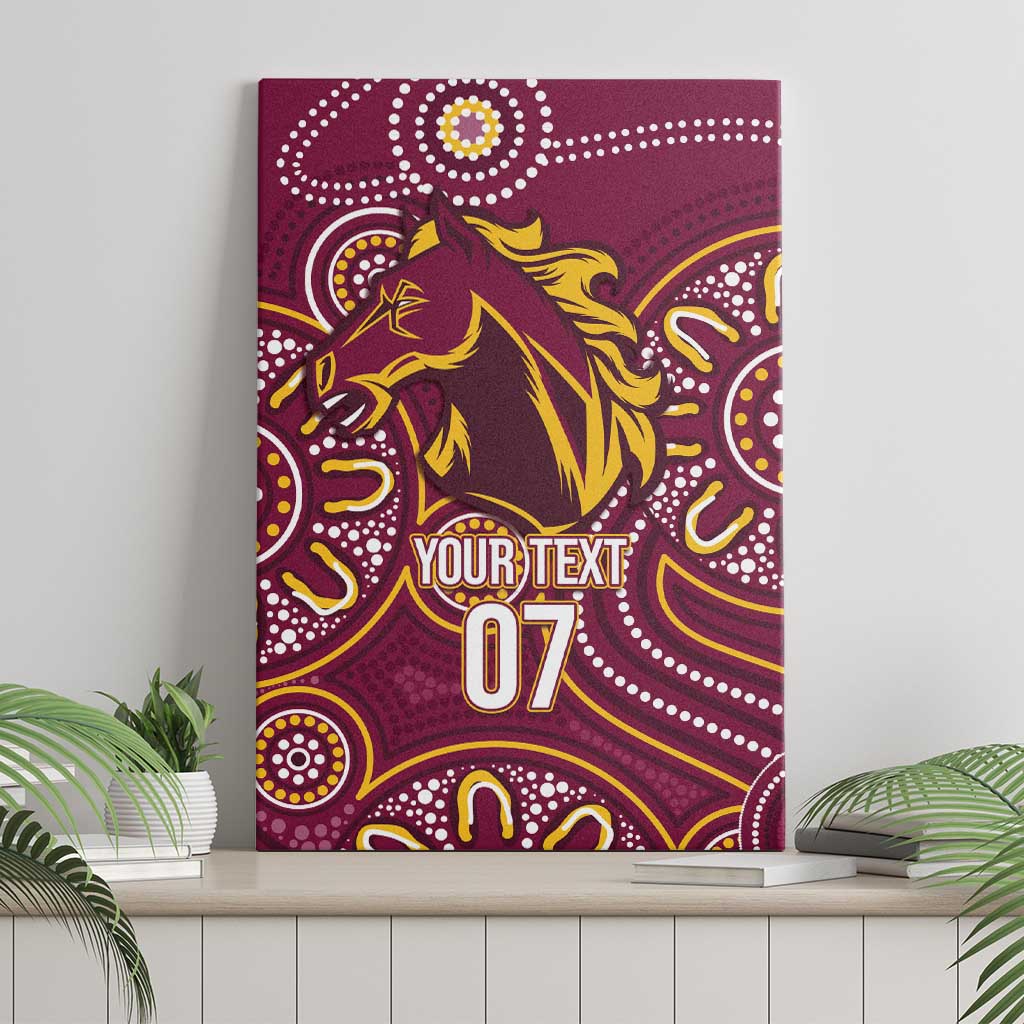 Brisbane Rugby NRL Custom Indigenous Canvas Wall Art The Mighty Broncos - Aussie Hoodie