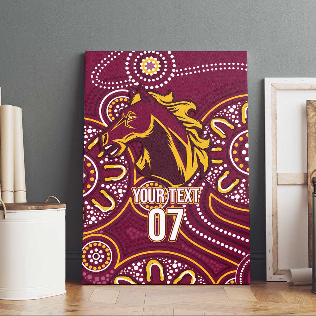 Brisbane Rugby NRL Custom Indigenous Canvas Wall Art The Mighty Broncos - Aussie Hoodie