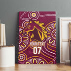 Brisbane Rugby NRL Custom Indigenous Canvas Wall Art The Mighty Broncos - Aussie Hoodie