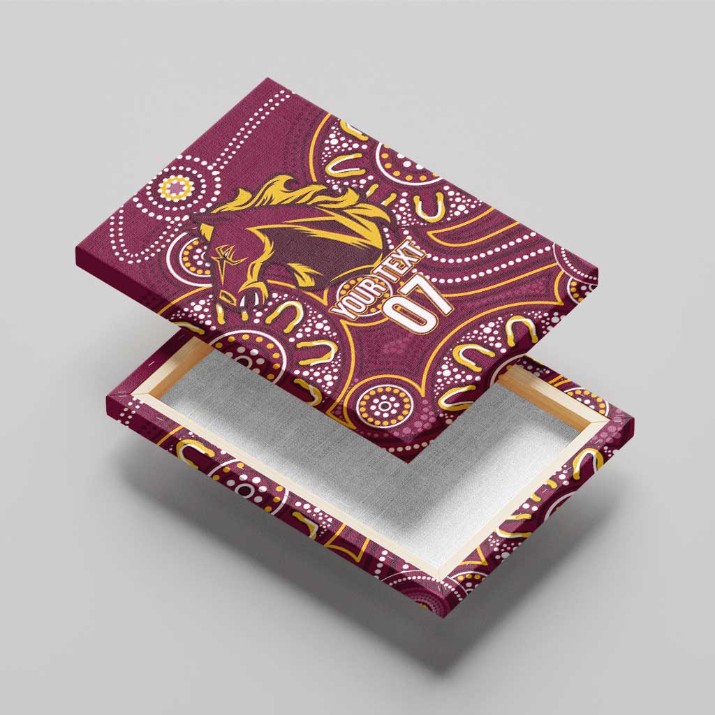 Brisbane Rugby NRL Custom Indigenous Canvas Wall Art The Mighty Broncos - Aussie Hoodie