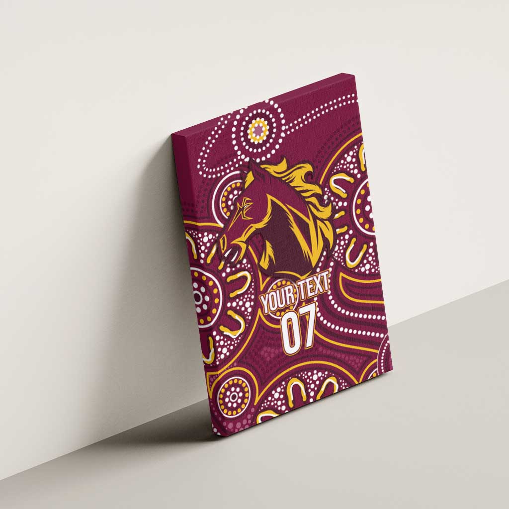 Brisbane Rugby NRL Custom Indigenous Canvas Wall Art The Mighty Broncos - Aussie Hoodie