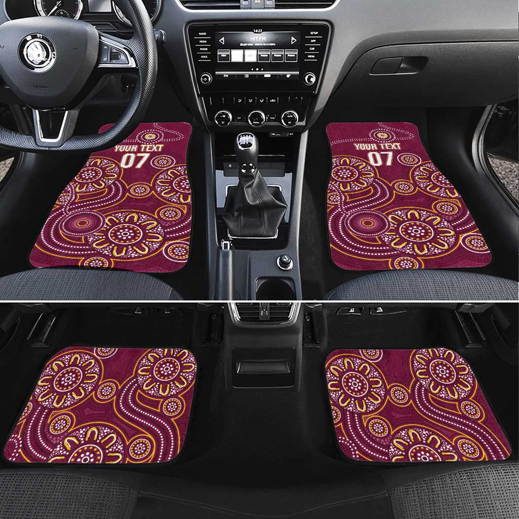 Brisbane Rugby NRL Custom Indigenous Car Mats The Mighty Broncos - Aussie Hoodie