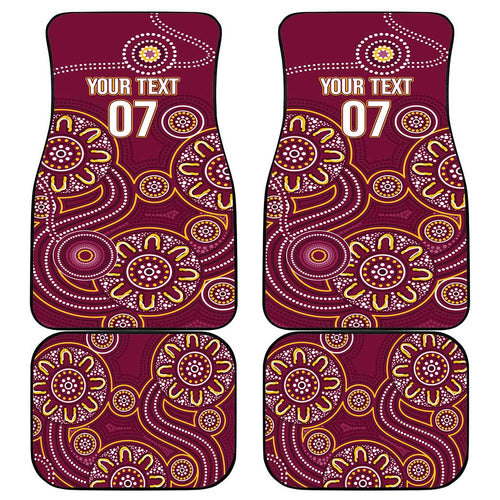 Brisbane Rugby NRL Custom Indigenous Car Mats The Mighty Broncos - Aussie Hoodie