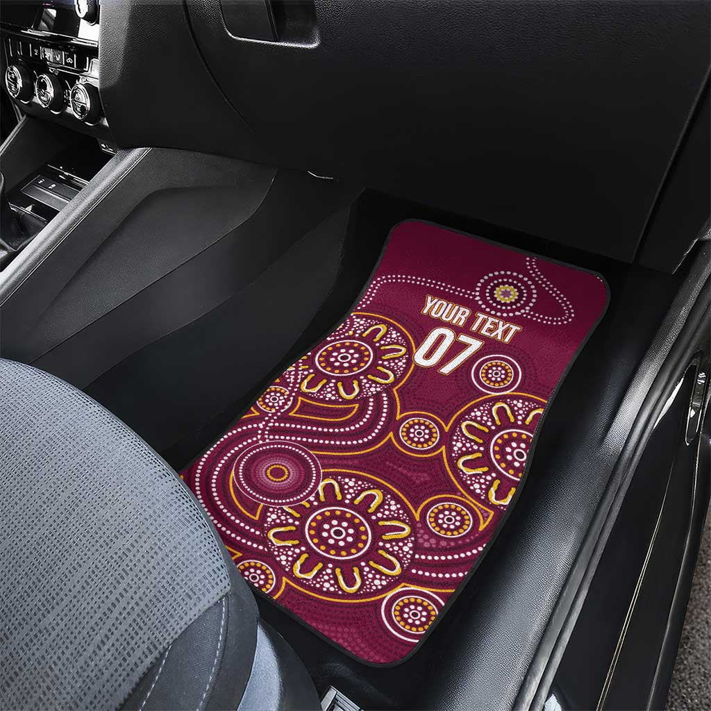 Brisbane Rugby NRL Custom Indigenous Car Mats The Mighty Broncos - Aussie Hoodie