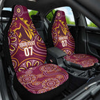 Brisbane Rugby NRL Custom Indigenous Car Seat Cover The Mighty Broncos - Aussie Hoodie