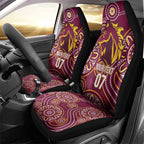 Brisbane Rugby NRL Custom Indigenous Car Seat Cover The Mighty Broncos - Aussie Hoodie