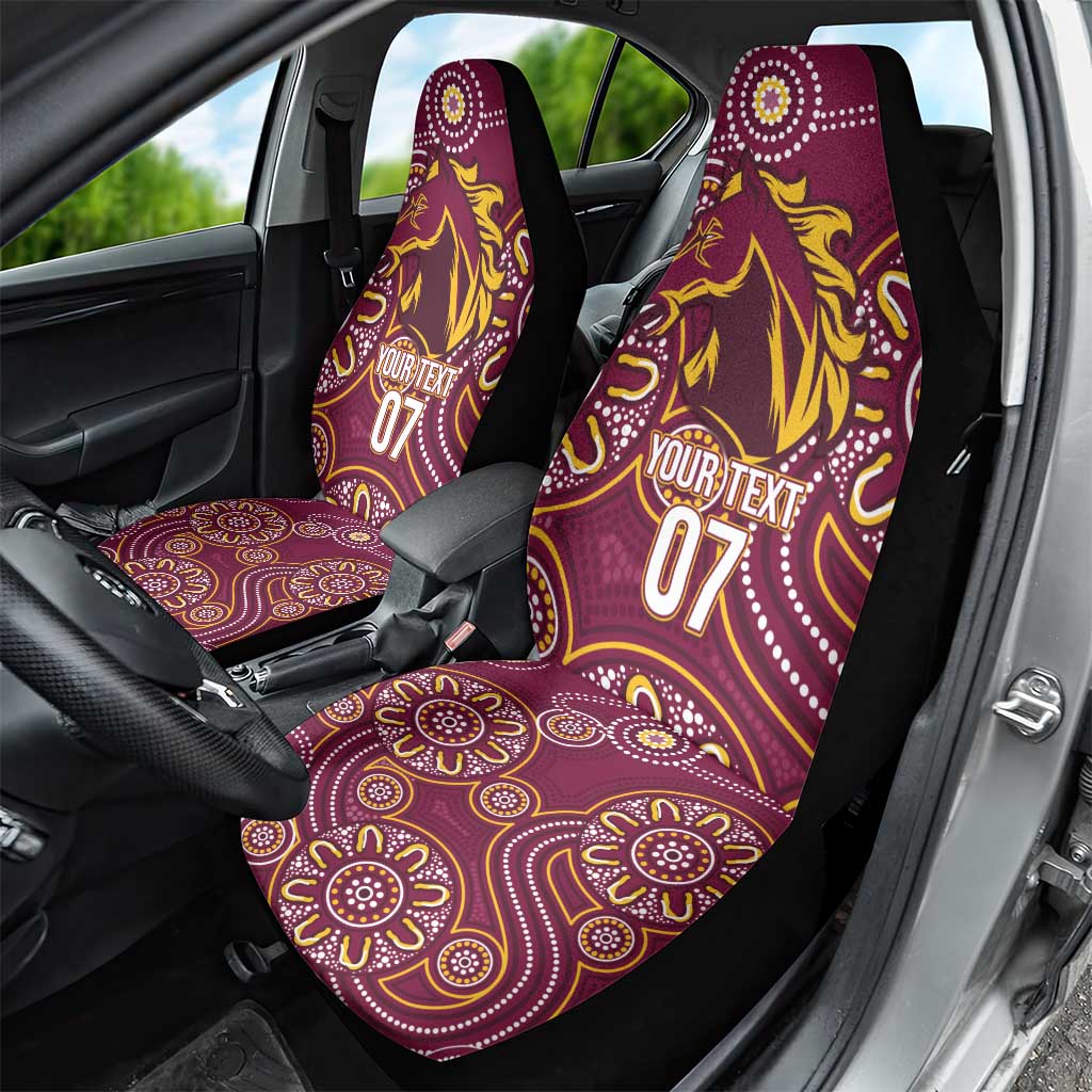 Brisbane Rugby NRL Custom Indigenous Car Seat Cover The Mighty Broncos - Aussie Hoodie