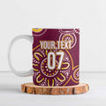 Brisbane Rugby NRL Custom Indigenous Ceramic Mug The Mighty Broncos - Aussie Hoodie