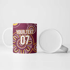 Brisbane Rugby NRL Custom Indigenous Ceramic Mug The Mighty Broncos - Aussie Hoodie