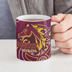 Brisbane Rugby NRL Custom Indigenous Ceramic Mug The Mighty Broncos - Aussie Hoodie
