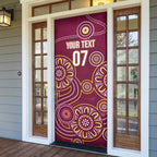 Brisbane Rugby NRL Custom Indigenous Door Cover The Mighty Broncos - Aussie Hoodie