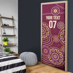 Brisbane Rugby NRL Custom Indigenous Door Cover The Mighty Broncos - Aussie Hoodie
