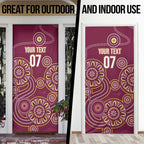 Brisbane Rugby NRL Custom Indigenous Door Cover The Mighty Broncos - Aussie Hoodie