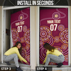 Brisbane Rugby NRL Custom Indigenous Door Cover The Mighty Broncos - Aussie Hoodie