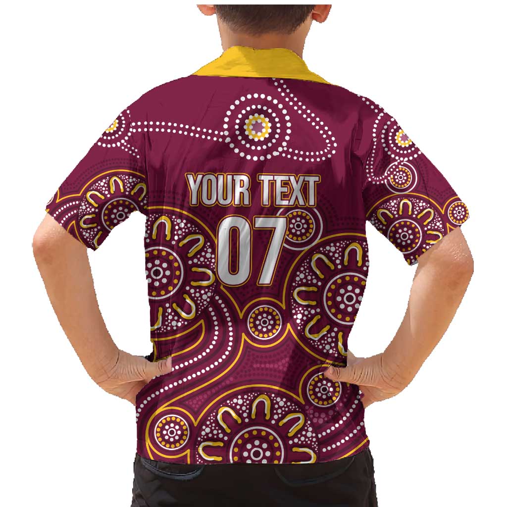Brisbane Rugby NRL Custom Indigenous Family Matching Mermaid Dress and Hawaiian Shirt The Mighty Broncos - Aussie Hoodie