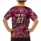 Brisbane Rugby NRL Custom Indigenous Family Matching Mermaid Dress and Hawaiian Shirt The Mighty Broncos - Aussie Hoodie