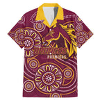 Brisbane Rugby NRL Custom Indigenous Family Matching Mermaid Dress and Hawaiian Shirt The Mighty Broncos - Aussie Hoodie