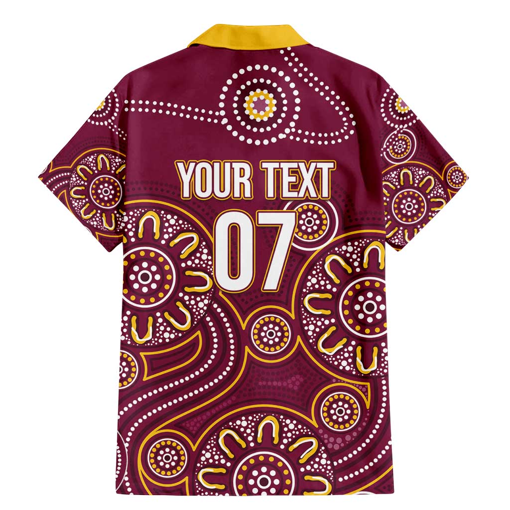 Brisbane Rugby NRL Custom Indigenous Family Matching Mermaid Dress and Hawaiian Shirt The Mighty Broncos - Aussie Hoodie