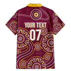 Brisbane Rugby NRL Custom Indigenous Family Matching Mermaid Dress and Hawaiian Shirt The Mighty Broncos - Aussie Hoodie