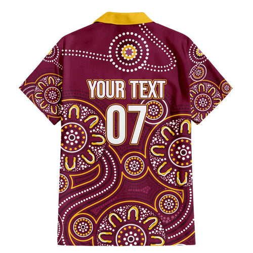 Brisbane Rugby NRL Custom Indigenous Family Matching Mermaid Dress and Hawaiian Shirt The Mighty Broncos - Aussie Hoodie