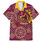 Brisbane Rugby NRL Custom Indigenous Family Matching Puletasi and Hawaiian Shirt The Mighty Broncos - Aussie Hoodie