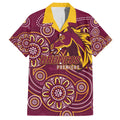 Brisbane Rugby NRL Custom Indigenous Family Matching Summer Maxi Dress and Hawaiian Shirt The Mighty Broncos - Aussie Hoodie