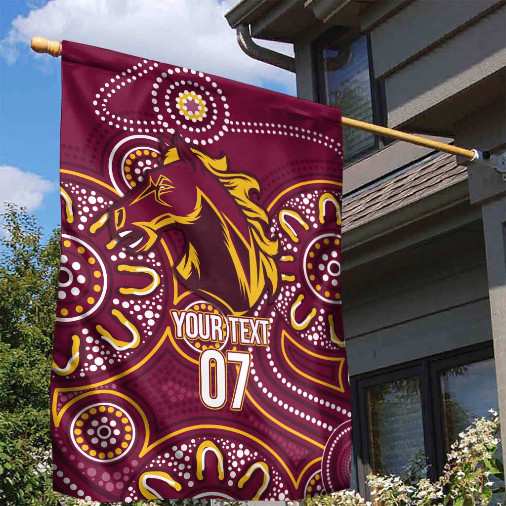 Brisbane Rugby NRL Custom Indigenous Garden Flag The Mighty Broncos - Aussie Hoodie