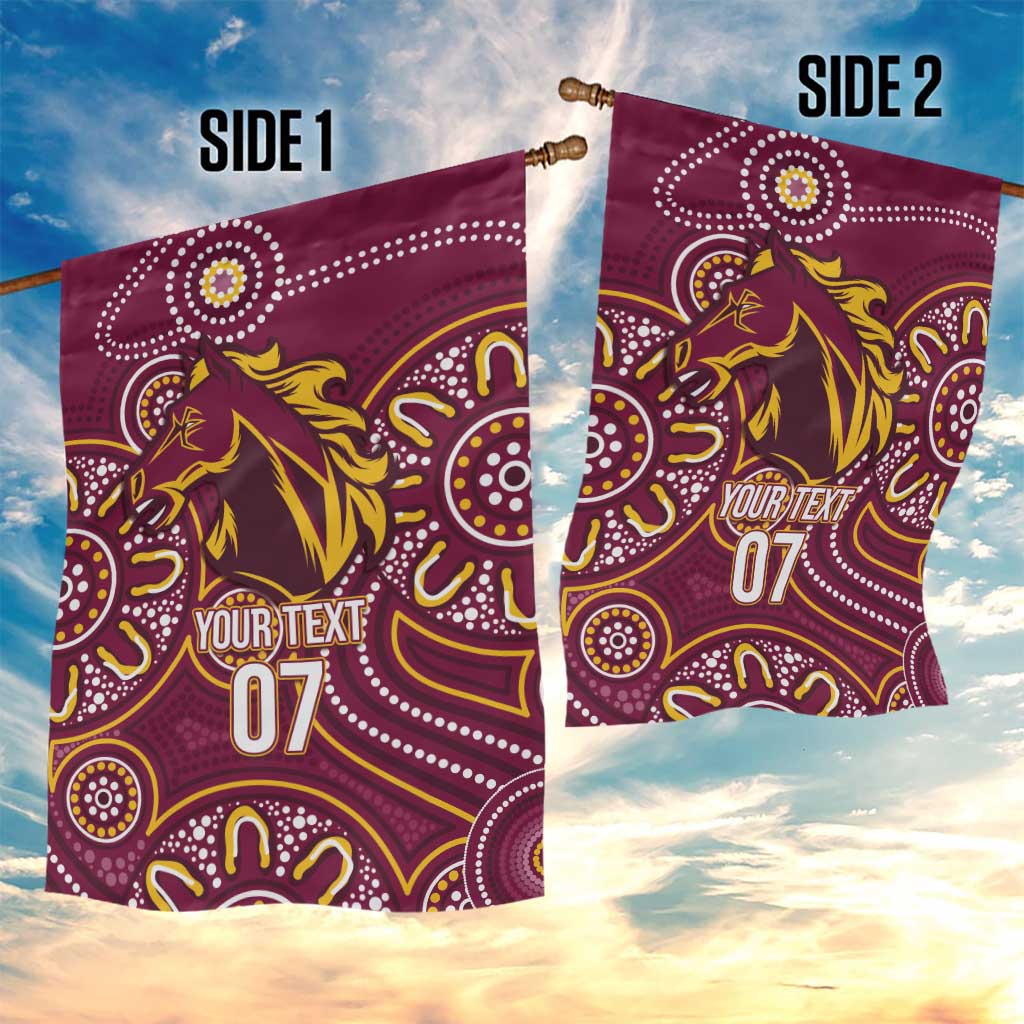 Brisbane Rugby NRL Custom Indigenous Garden Flag The Mighty Broncos - Aussie Hoodie